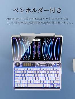 Amazon.co.jp: 360°回転 iPad 10.2 ケースキーボード 縦置き 7色